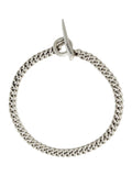 AllSaints silver tone men's curb chain bracelet - British product