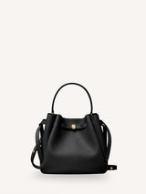 Next Tory Burch Black Romy Pebbled Bucket Bag Small- Buy online at McGrocer