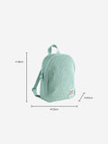 Sage green corduroy colour block backpack (British brand)