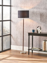 Next Gianni Pacific Black Wood Effect Floor Lamp- Buy online at McGrocer
