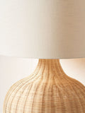 Pacific rattan table lamp natural finish - British product