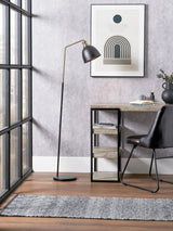 Next Black and Gold Task Floor Lamp with Adjustable Head, 170cm- Buy online at McGrocer