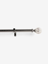 Next Pewter Grey Mercury Glass Finial Extendable 28mm Curtain Pole Kit- Buy online at McGrocer