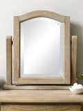 Cotswold Company Limewash Oak Camille Dressing Table Mirror 55cm - British product