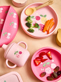 JoJo Maman Bébé printed silicone mealtime set for toddler weaning, UK version