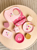 JoJo Maman Bébé printed silicone mealtime set for toddler weaning, UK version