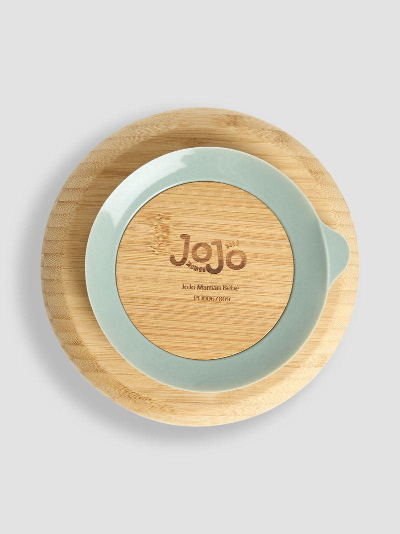 JoJo Maman Bébé Bamboo Weaning Plate with Suction and Spoon, UK version