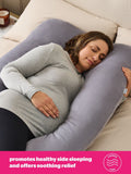 Silentnight Medium Grey Pregnancy Body Support Pillow 140x170cm (British brand)
