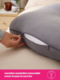 Silentnight Medium Grey Pregnancy Body Support Pillow 140x170cm (British brand)