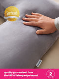 Silentnight Medium Grey Pregnancy Body Support Pillow 140x170cm (British brand)