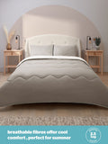 Silentnight Summer Breeze Seersucker Coverless Duvet Set (British brand)