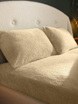 Silentnight Natural Teddy Fleece Fitted Bed Sheet