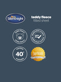 Silentnight Natural Teddy Fleece Fitted Sheet (British brand)