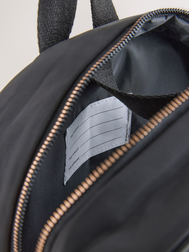 Black bow backpack 43cm height polyester (British brand)