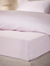 Lilac Purple Collection Luxe 400 Thread Count Egyptian Cotton Sateen Deep Fitted Bed Sheet