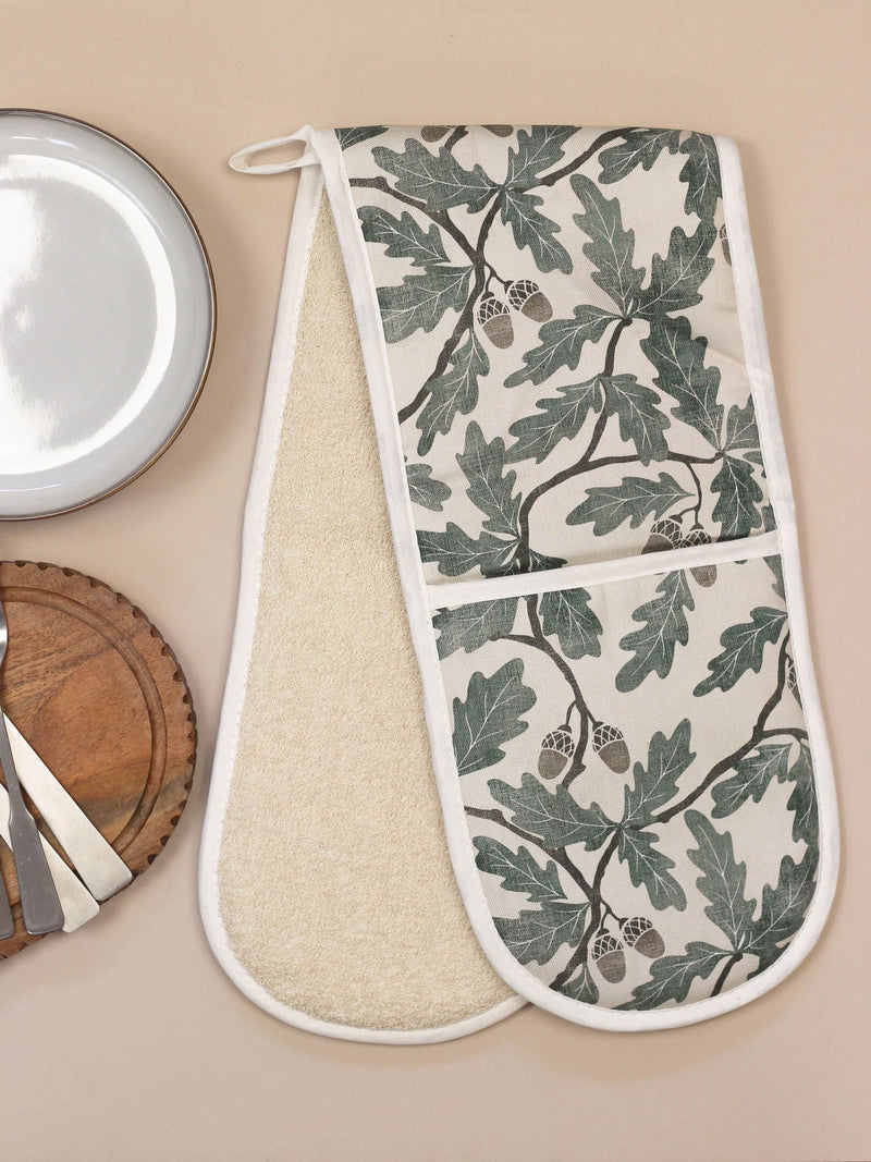Avalon Home Cream English Oak Oven Gloves