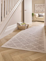 Next Origin Rugs Cream Washable Chateau Runner Rug 200cm x 67cm- Buy online at McGrocer