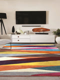 Origin Rugs Shard orange wool rug - British product
