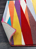 Origin Rugs Shard orange wool rug - British product