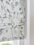 Roman blackout blind with Honesty Leaf floral print - British product