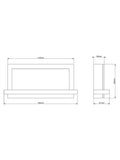 Be Modern Huxton 51 inch electric fireplace, imported from the UK
