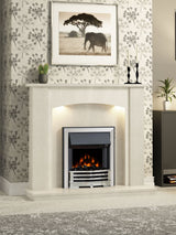 Next Be Modern Aspen Black Inset Electric Fireplace with Spacer Frame- Buy online at McGrocer