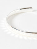 Oliver Bonas Silver Tone Donna Disco Textured Bangle, imported from the UK