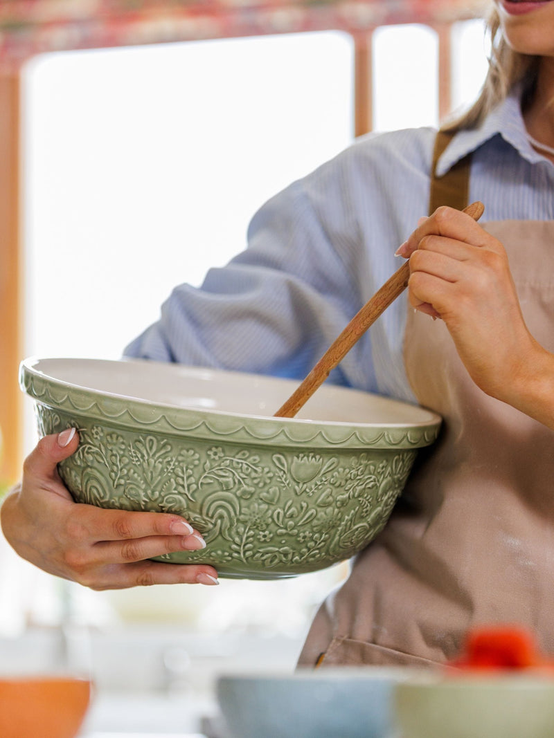 Mason Cash mixing bowl Sage Green Home to Roost 29cm (British brand)