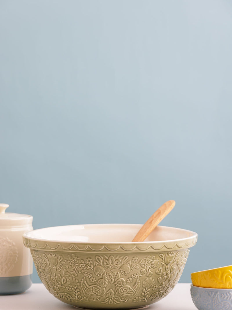 Mason Cash mixing bowl Sage Green Home to Roost 29cm (British brand)