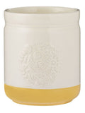 Mason Cash Cream Green and Yellow Home to Roost Large Storage and Untensil Pot