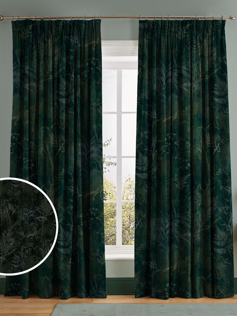 Graham & Brown Emerald Green Restore curtains - British product