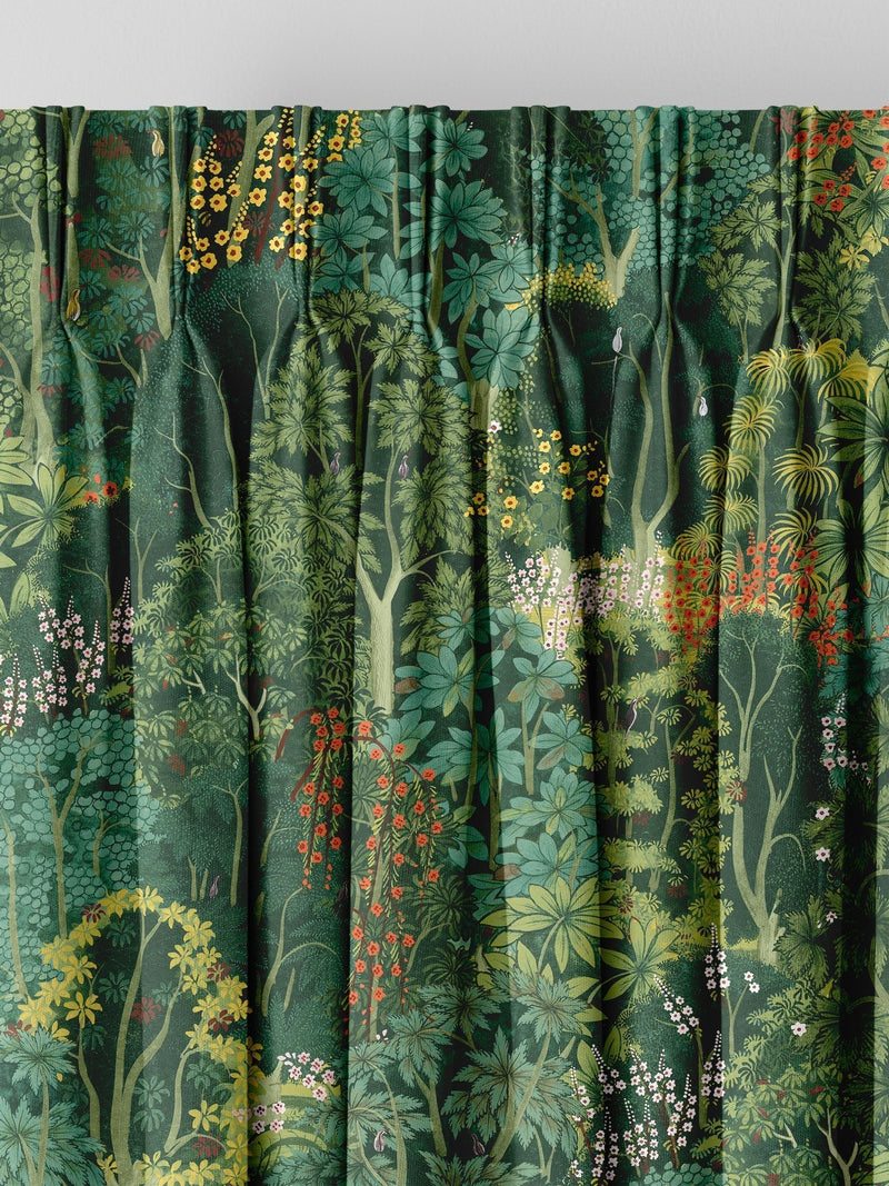 Graham & Brown New Eden emerald green curtains made to measure (British brand)