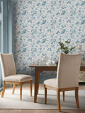 Laura Ashley Blue Yewland wallpaper 10M, imported from the UK