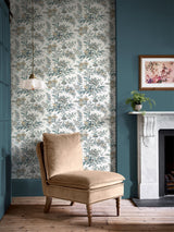 Next Laura Ashley Cream Marlbrook 10M Wallpaper- Buy online at McGrocer
