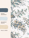 Laura Ashley cream Marlbrook wallpaper 10m - imported from the UK