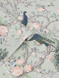 Laura Ashley Belvedere green wallpaper 10m (British brand)