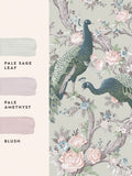 Laura Ashley Belvedere green wallpaper 10m (British brand)