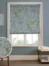 Next Graham & Brown Edulis Sky Blue 100% Cotton Roman Blind- Buy online at McGrocer