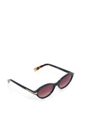 Dune London oval sunglasses acetate frame gold arms, UK version