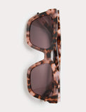 Autograph oversized acetate sunglasses with animal print, imported from the UK