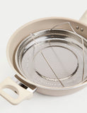 28cm all-in-one saucepan with steamer basket - British product