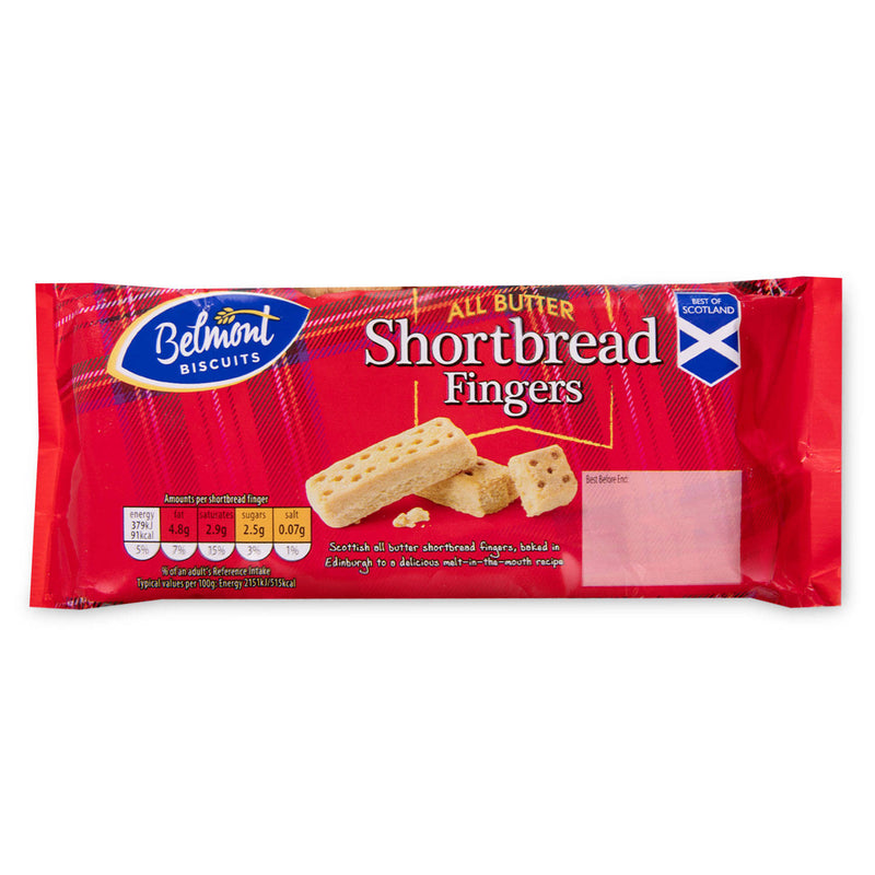 All butter shortbread finger biscuits - British product