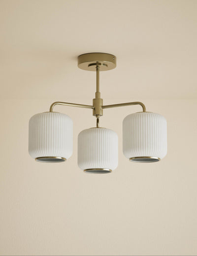 M&S Amelia Flush 3 Way Ceiling Light- Buy online at McGrocer