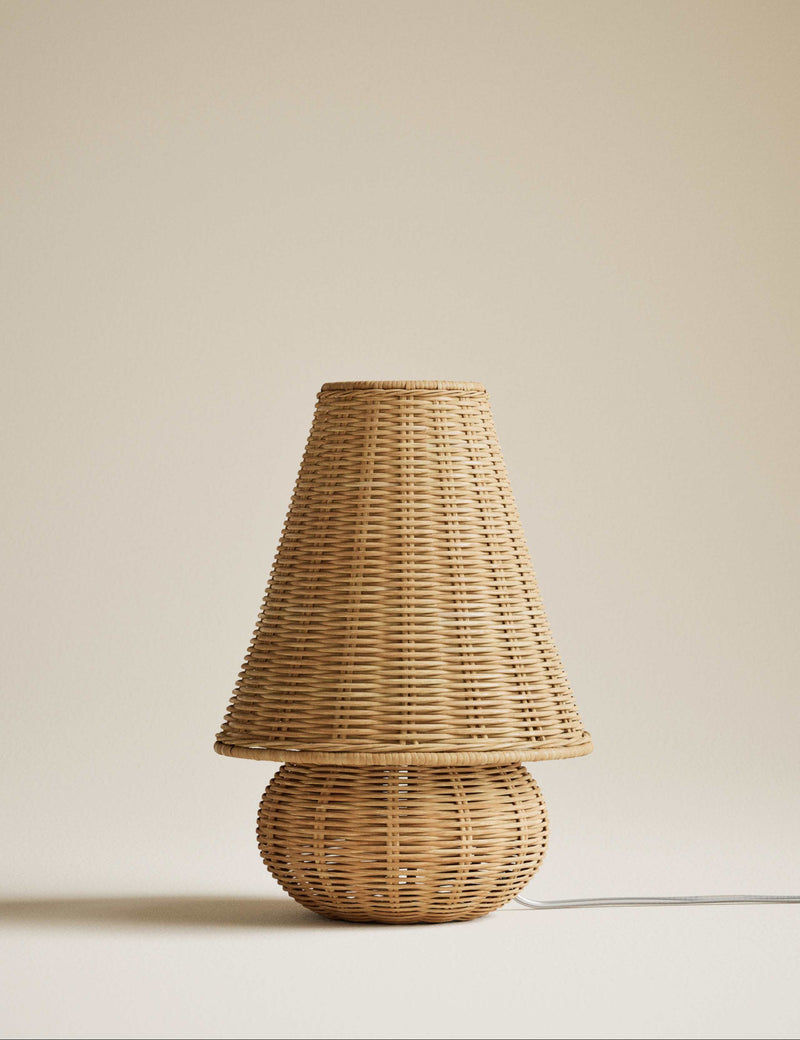 Amie rattan table lamp 35cm - British product