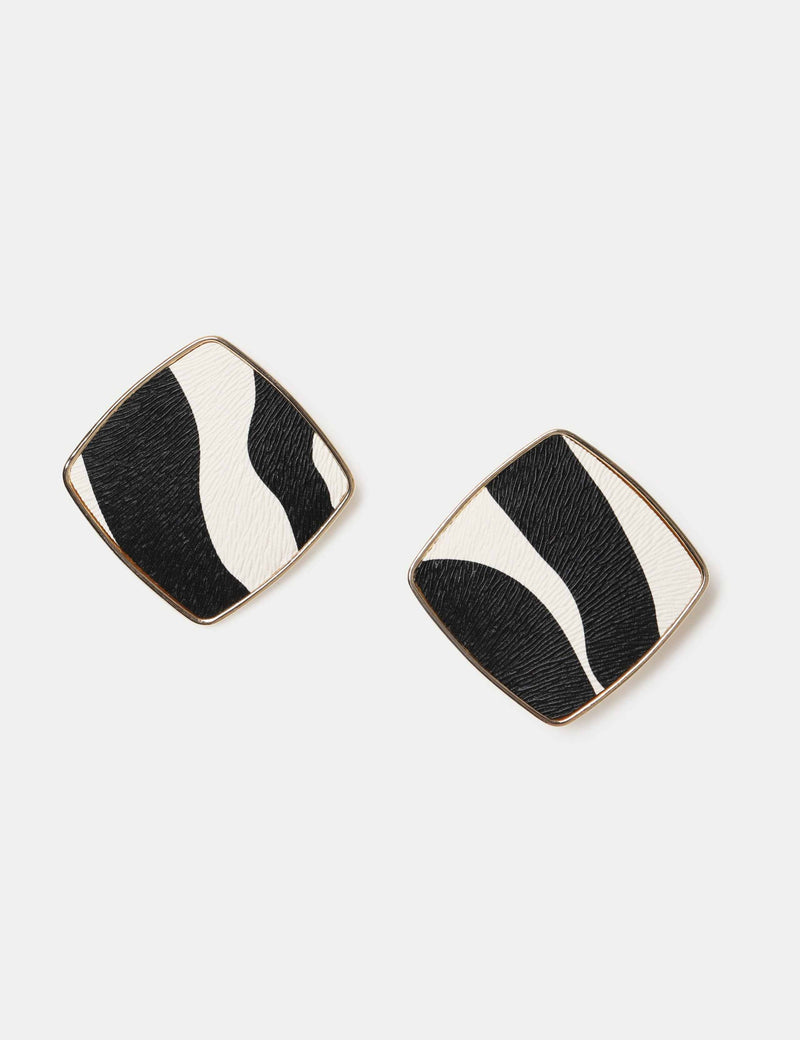 M&S animal print stud earrings, imported from the UK