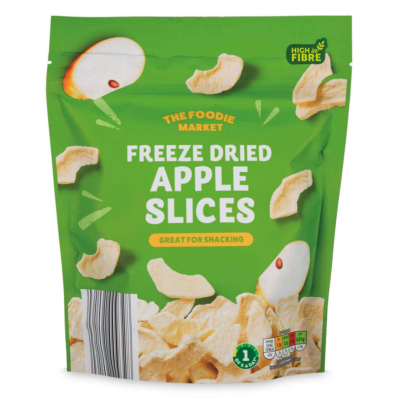 Dried apple slices snack, free from sesame - British product