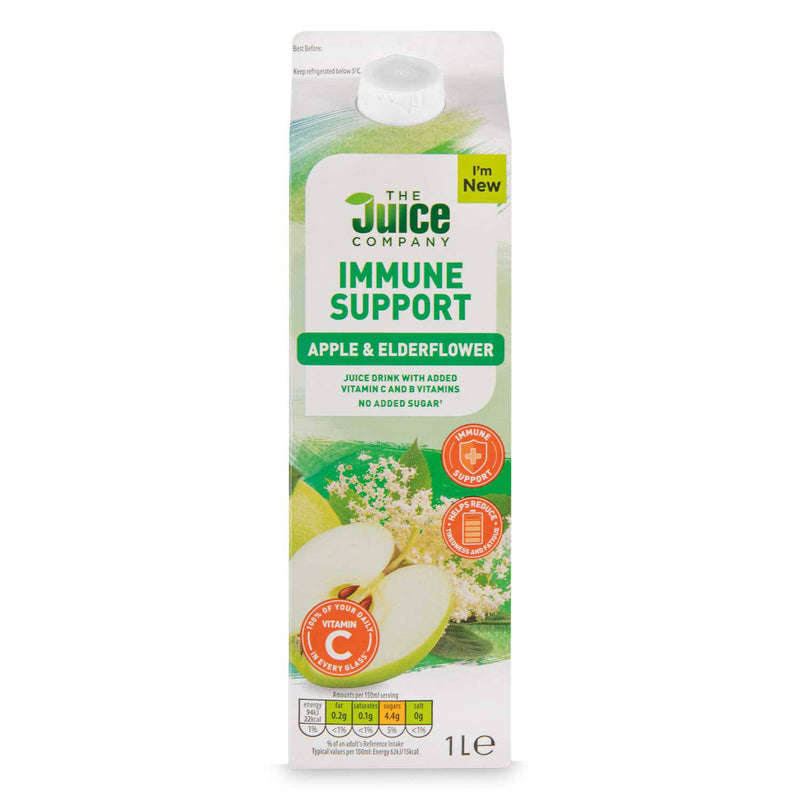Fruit drink Apple & Elderflower no added sugar, imported from the UK