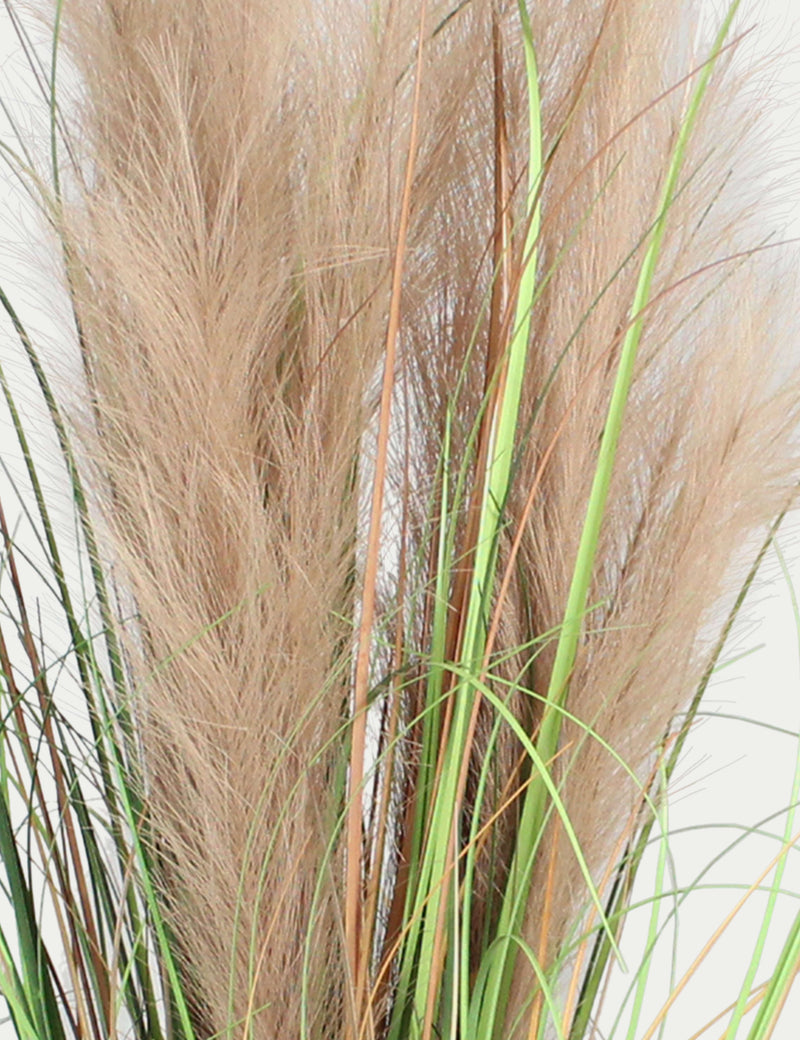 Blooming Artificial feather grass plant 3ft, UK version