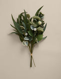 Moss & Sweetpea artificial cow parsley eucalyptus bouquet - British product