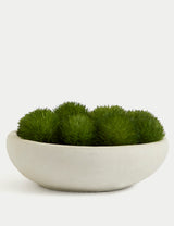 M&S Artificial Moss in Concrete Bowl Decorative Artificial Plant- Buy online at McGrocer